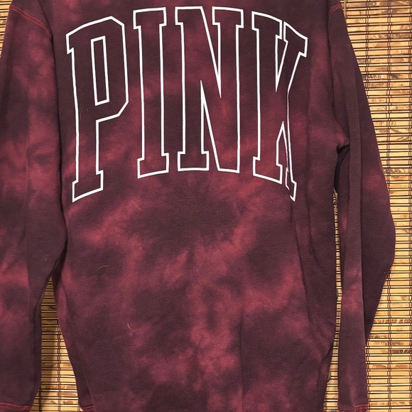 PINK Victoria's Secret Tye Dye Womens Sweatshirt Pullover Size XS Preowned - Picture 7 of 10
